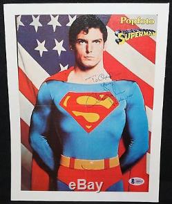 Christopher Reeve as Superman Autograph (BAS Beckett Authenticated) Signed