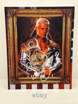 Cody Rhodes Royalty Signed Autographed Photo Authentic 8X10 COA