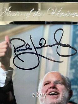 Conservative Media Icon Rush Limbaugh Authentic Autographed 5x7 In special frame