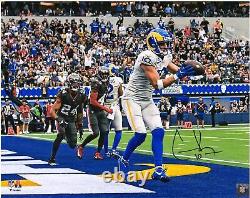 Cooper Kupp Los Angeles Rams Signed 16 x 20 Touchdown Catch vs. Bucs Photograph