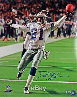 Cowboys Deion Sanders Authentic Signed 16x20 Vertical Photo BAS Witnessed
