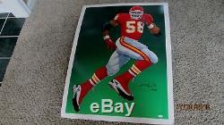 DERRICK THOMAS Signed 27x36 Chiefs Poster/Photo -JSA Authenticated #Z15114