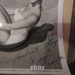 Dani Crayne Fan Club signed Photo, Letter & 2 postmarked envelopes each 1955