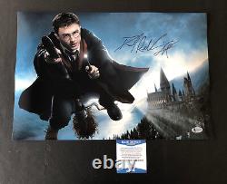 Daniel Radcliffe Signed Harry Potter 12x18 Photo Authentic Autograph Beckett 19