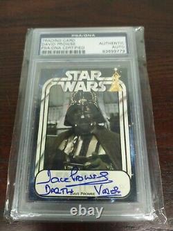Dave Prowse Star Wars Autographed Signed Trading Card Authentic PSA/DNA