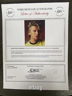 David Bowie Space Oddity Signed Photo Authentic Letter Of Authenticity COA