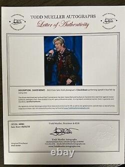 David Bowie Space Oddity Signed Photo Authentic Letter Of Authenticity Rare