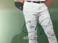 Derek Jeter Cal Ripken Jr Auto Signed Framed 20x24 Steiner MLB Authenticated Pic