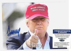 Donald Trump Hand-Signed 7x5 Photo Authentic AUTOGRAPH withCOA USA / MAGA