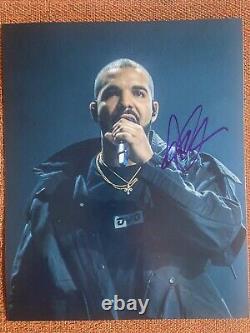 Drake Rapper Hip Hop Rare Signed Photo Authentic Letter Of Authenticity EX