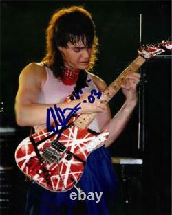 Eddie Van Halen Signed Van Halen Authentic Autographed 8x10 Photo BECKETT#A34949