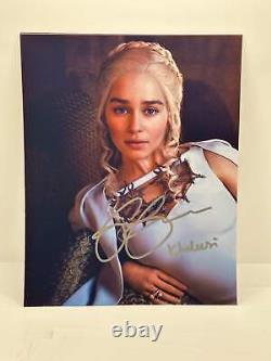 Emilia Clarke Inscription Signed Autographed Photo Authentic 8X10 COA