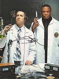 Eminem And Dr Dre autographed 8x10 photo, signed, authentic, Slim Shady, COA