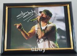Eminem Hand Signed Photo With Coa Framed 8x10 Authentic Slim Shady
