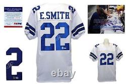 Emmitt Smith Autographed SIGNED Jersey PROVA Authentic with Photo White