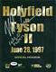 Evander Holyfield & Mike Tyson Authentic Signed 1997 Fight Program Psa/dna Itp