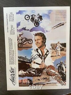 Evel Knievel Daredevil 8 X 10 Signed Photo Authentic Letter Of Authenticity Ex
