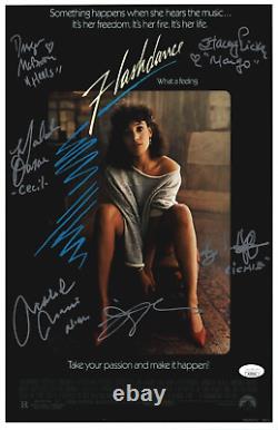 FLASHDANCE Cast x6 Hand Signed 11x17 Photo Authentic Autograph JSA COA CERT