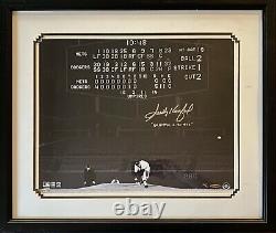FRAMED Sandy Koufax signed 16x20 photo withno-hitter inscription MLB UDA AUTHENTIC