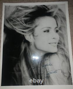 Farrah Fawcett Signed Inscribed B&W Promo Photo Authentic Charlie's Angels
