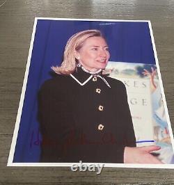 First Lady Hillary Clinton 8x10 Signed Photo Authentic Letter Of Authenticity