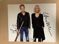 Fleetwood Mac Christine McVie Lindsey Buckingham Signed Autographed 8x10 Photo