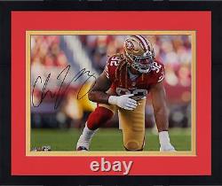 Framed Chase Young San Francisco 49ers Autographed 16 x 20 Pre-Snap Photograph