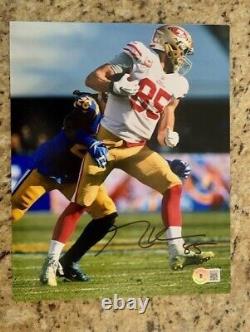 GEORGE KITTLE signed SAN FRANCISCO 49ers 8x10 Beckett authenticated