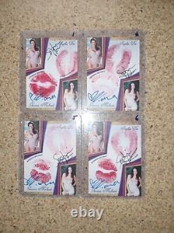 Gianna Michaels & Sophie Dee Signed & Kissed Authentic Card AVN Sexy Star Auto
