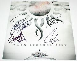 Godsmack Band Signed Authentic'when Legends.' 12x12 Album Flat Photo Coa X4