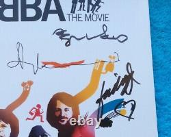 HAND SIGNED ALL 4 Autographs ABBA THE MOVIE A4 photo AUTHENTIC Signatures Voyage