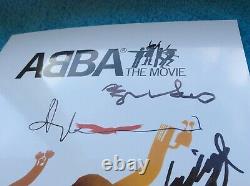 HAND SIGNED ALL 4 Autographs ABBA THE MOVIE A4 photo AUTHENTIC Signatures Voyage