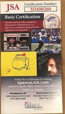 HANK AARON signed / autographed 1983 perez steele post card JSA authenticated