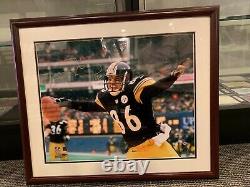 Hines Ward Pittsburgh Steelers Signed 16x20 Photo Framed Bc Authentic