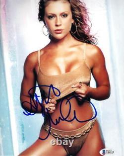 Hot Sexy Alyssa Milano Signed 8x10 Photo Authentic Autograph Beckett Coa