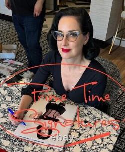 Hot Sexy Dita Von Teese Signed 11x14 Photo Authentic Autograph Beckett Witness