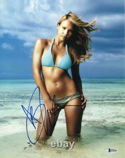 Hot Sexy Jessica Alba Signed 11x14 Photo Authentic Autograph Beckett Coa A