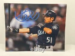 Ichiro Seattle Blue Signed Autographed Photo Authentic 8X10 COA