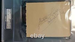 JOHN WAYNE vintage Autograph Signed Cut with PSA/DNA Letter of Authenticity