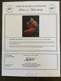 James Brown Hand Signed 8x10 Photo Authentic Letter Of Authenticity