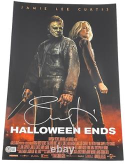 Jamie Lee Curtis Signed 12x18 Photo Halloween Ends Authentic Autograph Beckett