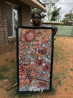 Janet Golder Kngwarreye, Authentic Collectable Aboriginal Art, Incl COA, photos
