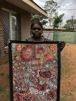 Janet Golder Kngwarreye, Authentic Collectable Aboriginal Art, Incl COA, photos