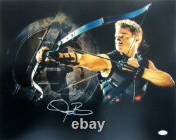 Jeremy Renner Authentic Signed 16 x 20 Glossy Photo Avengers Hawkeye JSA COA