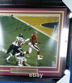 Jerry Rice Authentic Autographed Signed Framed 16x20 Photo 49ers Beckett 138449