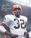 Jim Brown Authentic Autographed Signed 16x20 Photo Browns With Stats Psa 7a39953