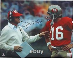 Joe Montana San Francisco 49ers Autographed 16 x 20 With Bill Walsh Photograph