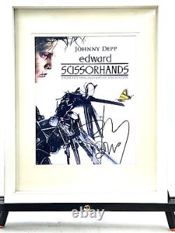 Johnny Depp Signed'edward Scissorhands' 11x8 Photo Authentic Autograph Framed