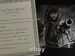 Johnny Depp autographed 8x10 photo, signed, authentic, Pirates, COA