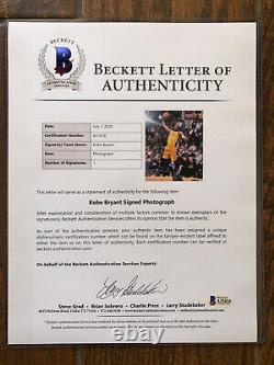 KOBE BRYANT Signed 8x10 Photo Upper Deck Authenticated UDA Framed LAKERS Beckett